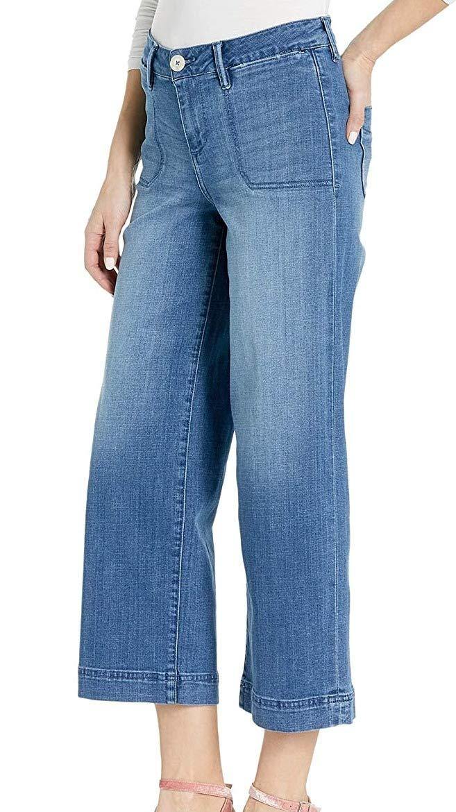 Jag Jeans Women's Simone Wide Leg Denim Crop Jean