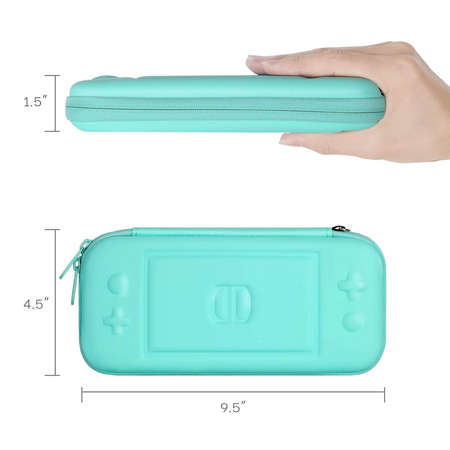 CoBak Carrying Case for Nintendo Switch Lite - with 1 Screen Protector, 1 Grip Case and 4 Thumb Grip Caps. - JOY2ESpree