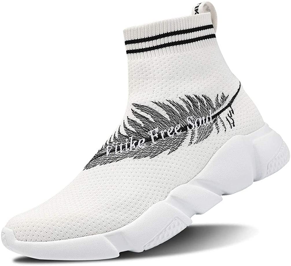 Women's Walking Shoes Running Shoes Socks Platform Fashion Mesh Sneakers Air Cushion Athletic Gym Casual Loafers Dance Hip-hop Shoes