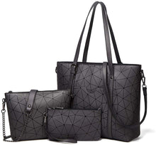 
                        
                          Load image into Gallery viewer, Women Fashion Handbags Wallet Tote Bag Shoulder Bag Top Handle Satchel Purse Set 4pcs
                        
                      