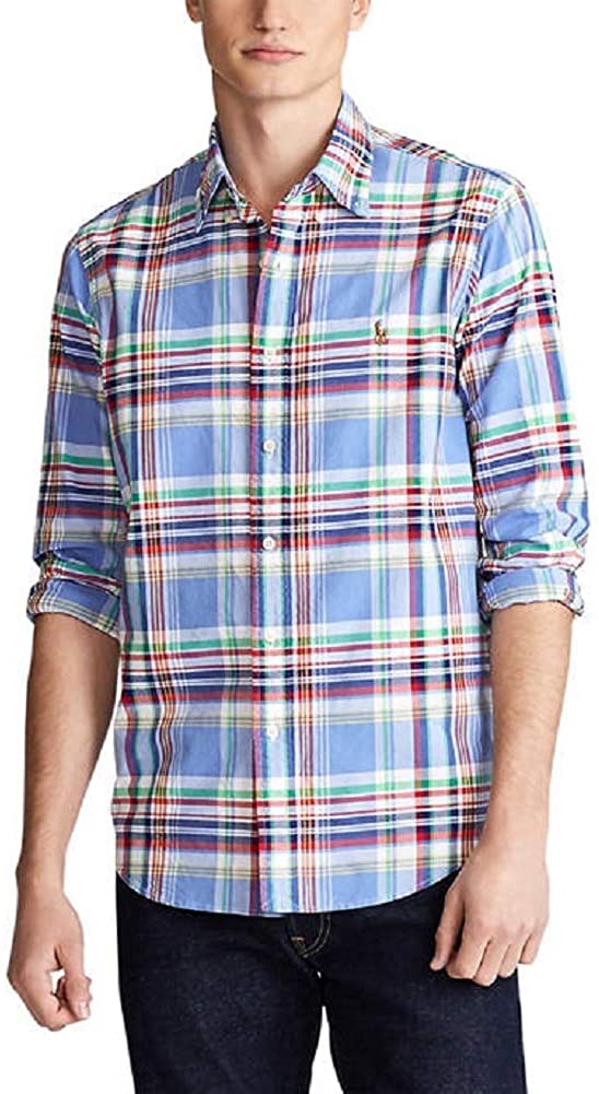 Ralph Lauren Mens Logo Button-Down Dress Shirt