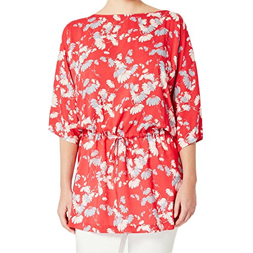 Marina Rinaldi Women's Festivo Floral Tunic Blouse Red