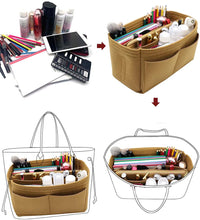 
                        
                          Cargar imagen en el visor de la galería, Felt Purse Bag Organizer Insert with zipper Bag Tote Shaper Fit Speedy Neverfull MM GM
                        
                      