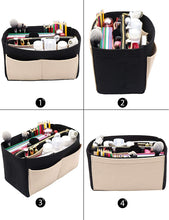 
                        
                          Cargar imagen en el visor de la galería, Felt Purse Bag Organizer Insert with zipper Bag Tote Shaper Fit Speedy Neverfull MM GM
                        
                      