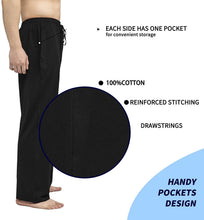 
                        
                          Muat gambar ke penampil Galeri, Bintangor Men's Sleep Pajama Pants 100% Cotton Knit Elastic Waistband Lounge Wear Long
                        
                      
