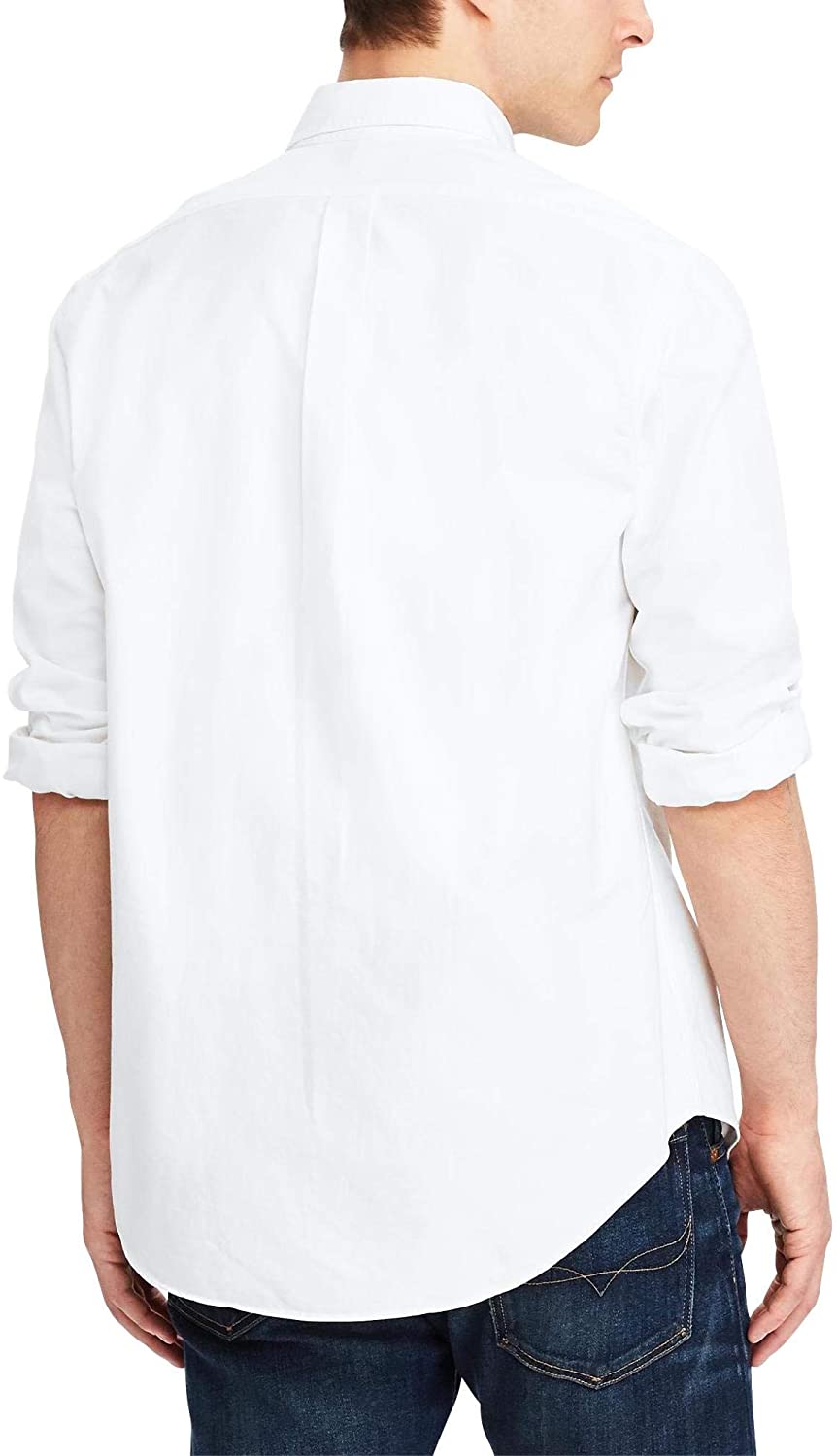Ralph Lauren Mens Logo Button-Down Dress Shirt