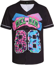 
                        
                          Muat gambar ke penampil Galeri, MOLPE 90s Hip Hop Clothing for Men and Women, Unisex Bel Air 23 Baseball Jersey, Mens Printed Urban Shirts for Party
                        
                      