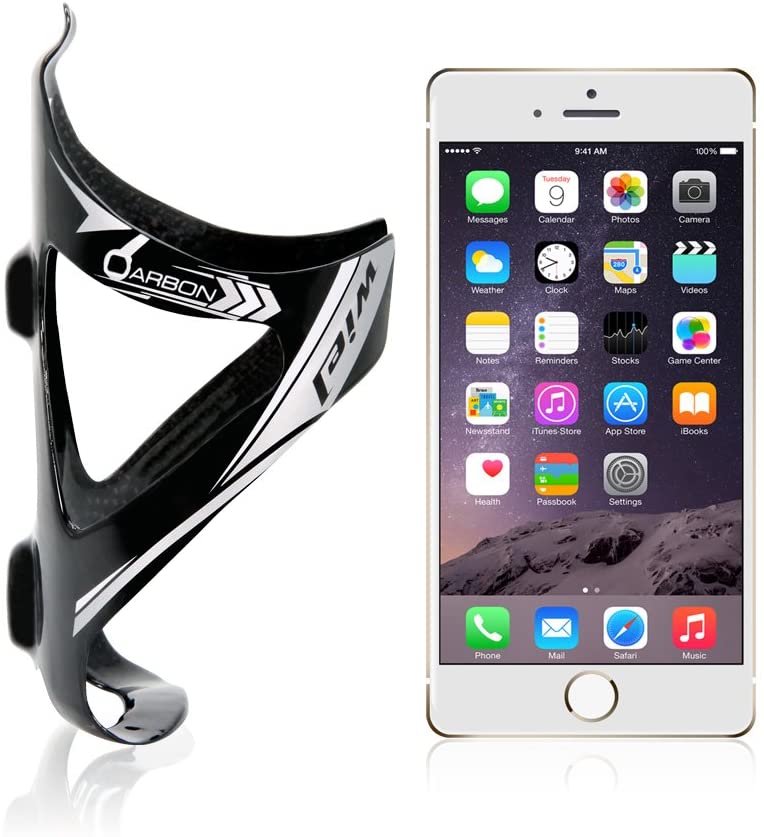Wiel Full Carbon Fiber Bicycle Bike Light Drink Water Bottle Cage Holder