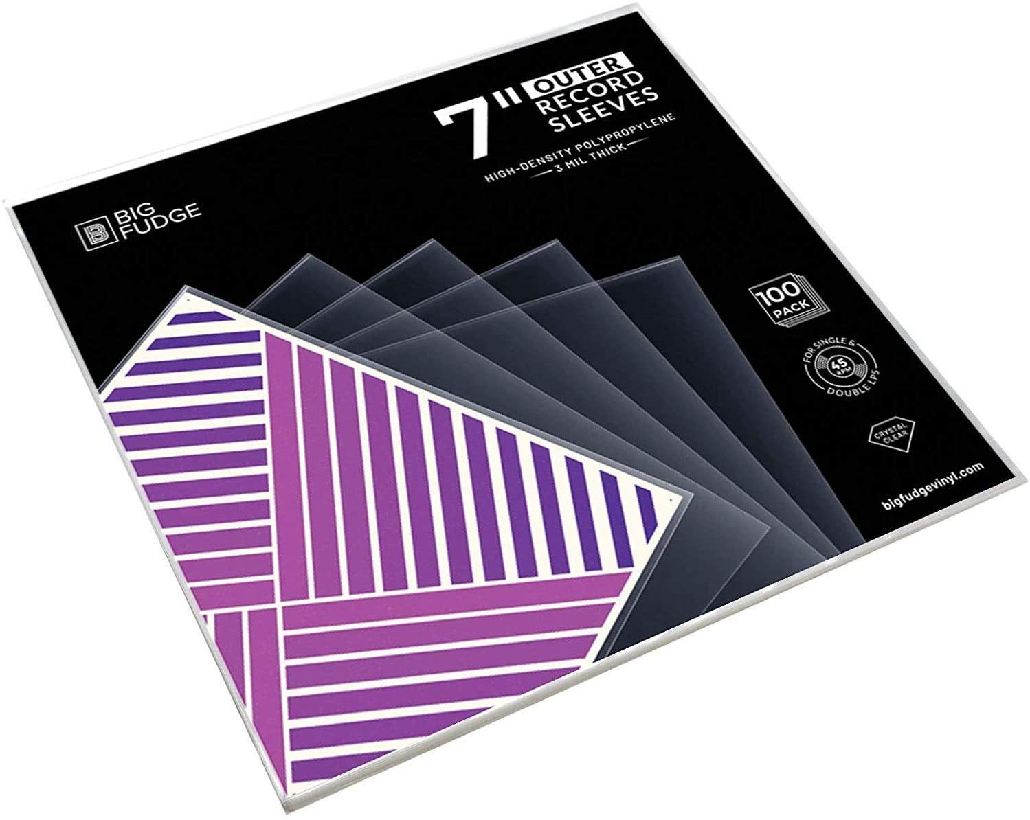 Big Fudge 50x Vinyl Record Outer Sleeves 12" LP | Durable & Wrinkle-Free - JOY2ESpree