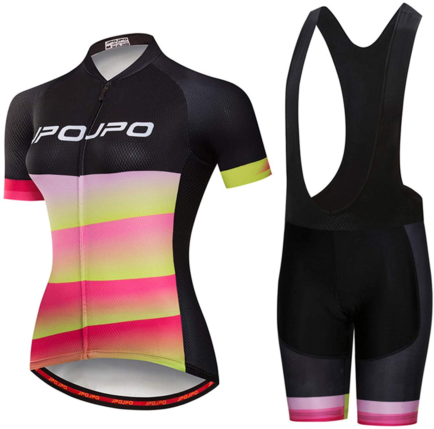Women's Cycling Clothing Short Sleeve Bike Jersey Sets Bib Shorts Summer Cycling Sets Reflective