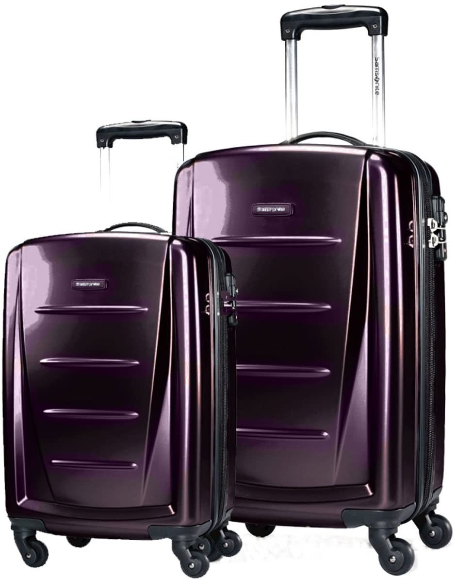Samsonite Winfield 2 Hardside Expandable Luggage with Spinner Wheels, Charcoal, Checked-Large 28-Inch