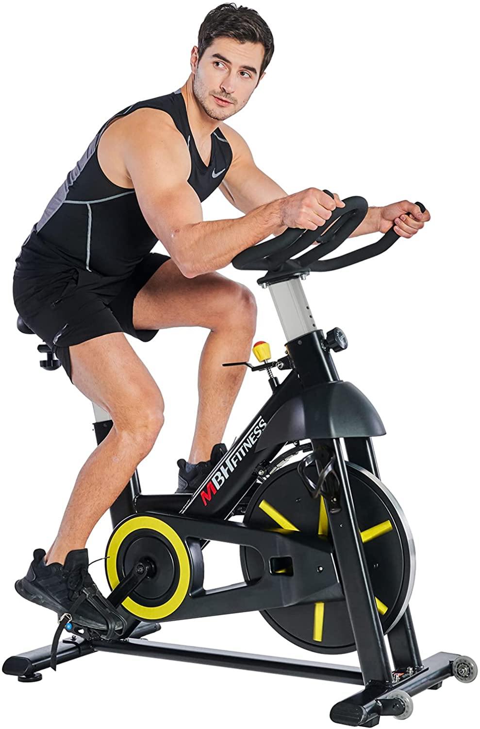 MBH Fitness Magnetic Exercise Bike Stationary, Indoor Cycling Bike for Home Gym Use - JOY2ESpree