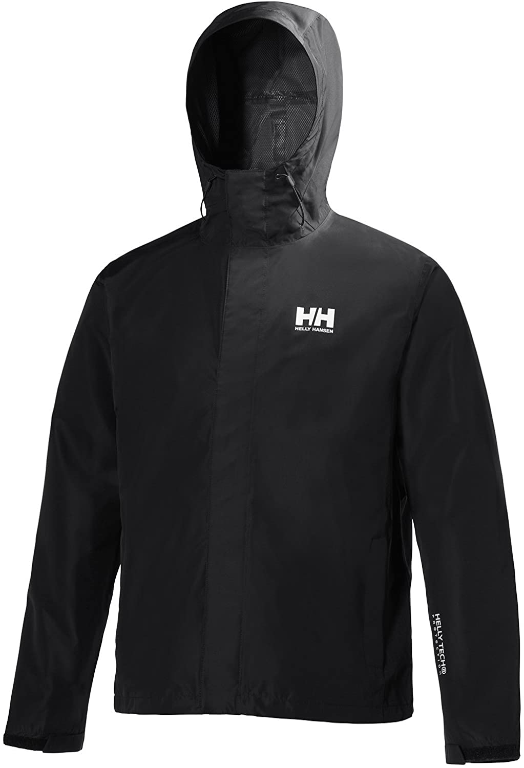 Helly Hansen Men's Seven J Waterproof, Windproof, and Breathable Rain Jacket with Hood