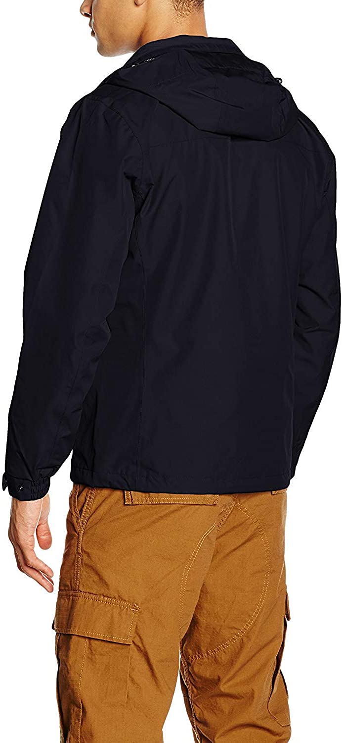 Helly Hansen Men's Dubliner Jacket Waterproof, Windproof, Breathable Shell Rain Coat with Packable Hood