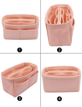 
                        
                          Cargar imagen en el visor de la galería, Felt Purse Bag Organizer Insert with zipper Bag Tote Shaper Fit Speedy Neverfull MM GM
                        
                      