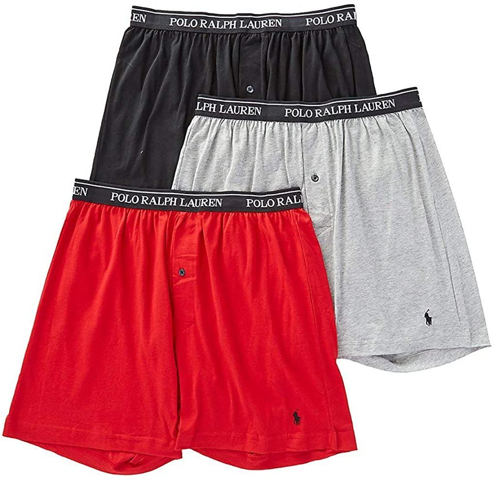 Polo Ralph Lauren Classic Fit w/Wicking 3-Pack Knit Boxers