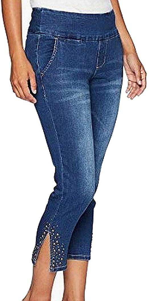 Jag Jeans Women's Naomi Pull on Crop with Studs