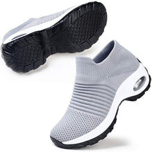 
                        
                          Load image into Gallery viewer, STQ Slip On Breathe Mesh Walking Shoes Women Fashion Sneakers Comfort Wedge Platform Loafers
                        
                      