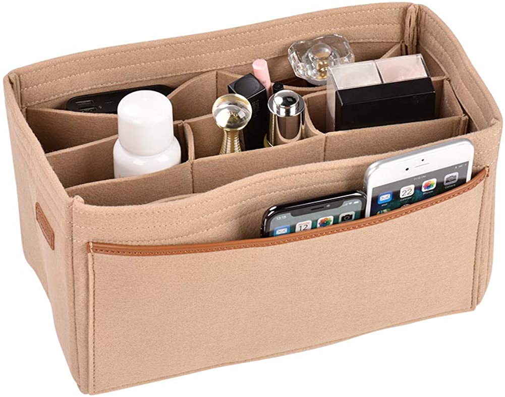 Felt Insert Bag Organizer Bag in Bag Handbag Fit LV Speedy Neverfull Longchamp