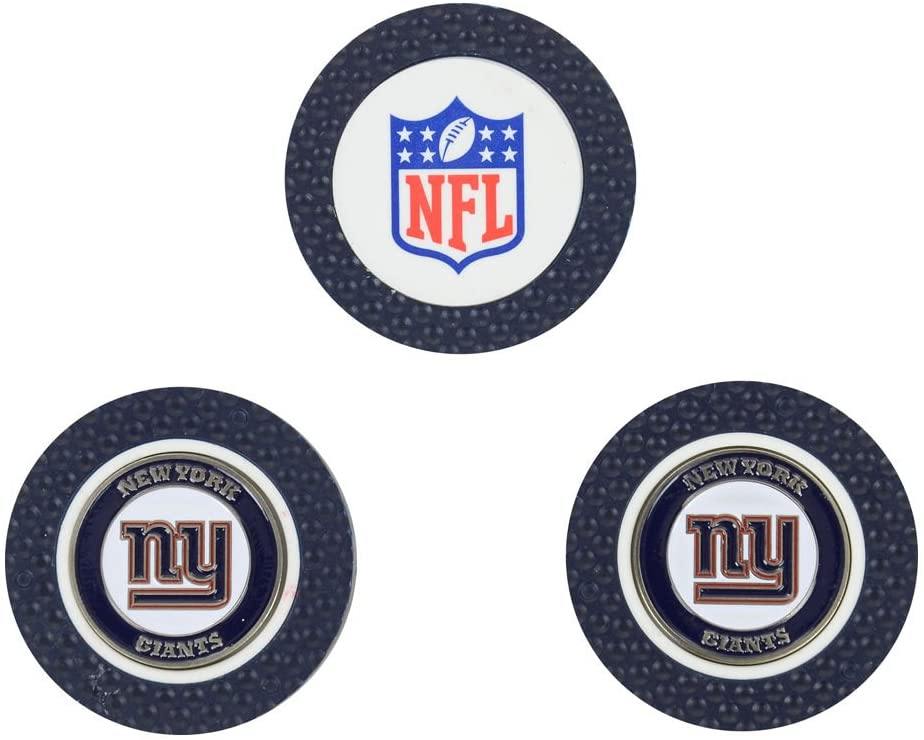 Team Golf NFL Golf Chip Ball Markers (3 Count), Poker Chip Size with Pop Out Smaller Double-Sided Enamel Markers - JOY2ESpree