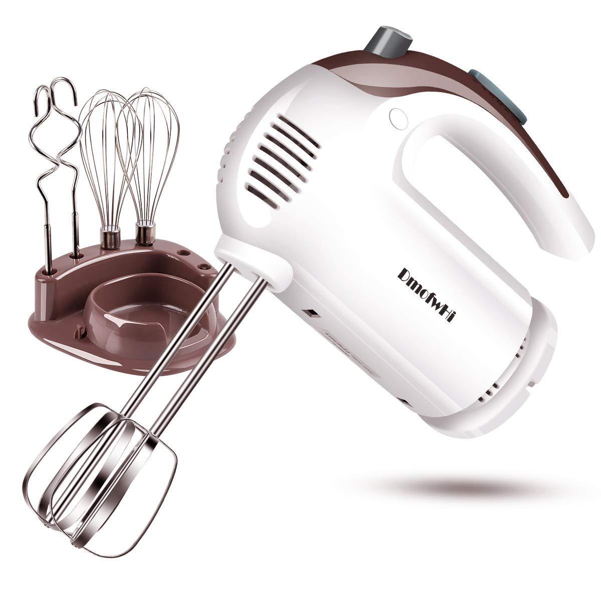 DmofwHi 5 Speed Hand Mixer Electric, 300W Ultra Power Kitchen Hand Mixers with 6 Stainless Steel Attachments - JOY2ESpree