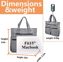 
                        
                          將圖片載入圖庫檢視器 Canvas Tote Bag Waterproof Nylon Multi Pocket Shoulder Bags Laptop Work Bag Teacher Purse and Handbags for Women &amp; Men
                        
                      