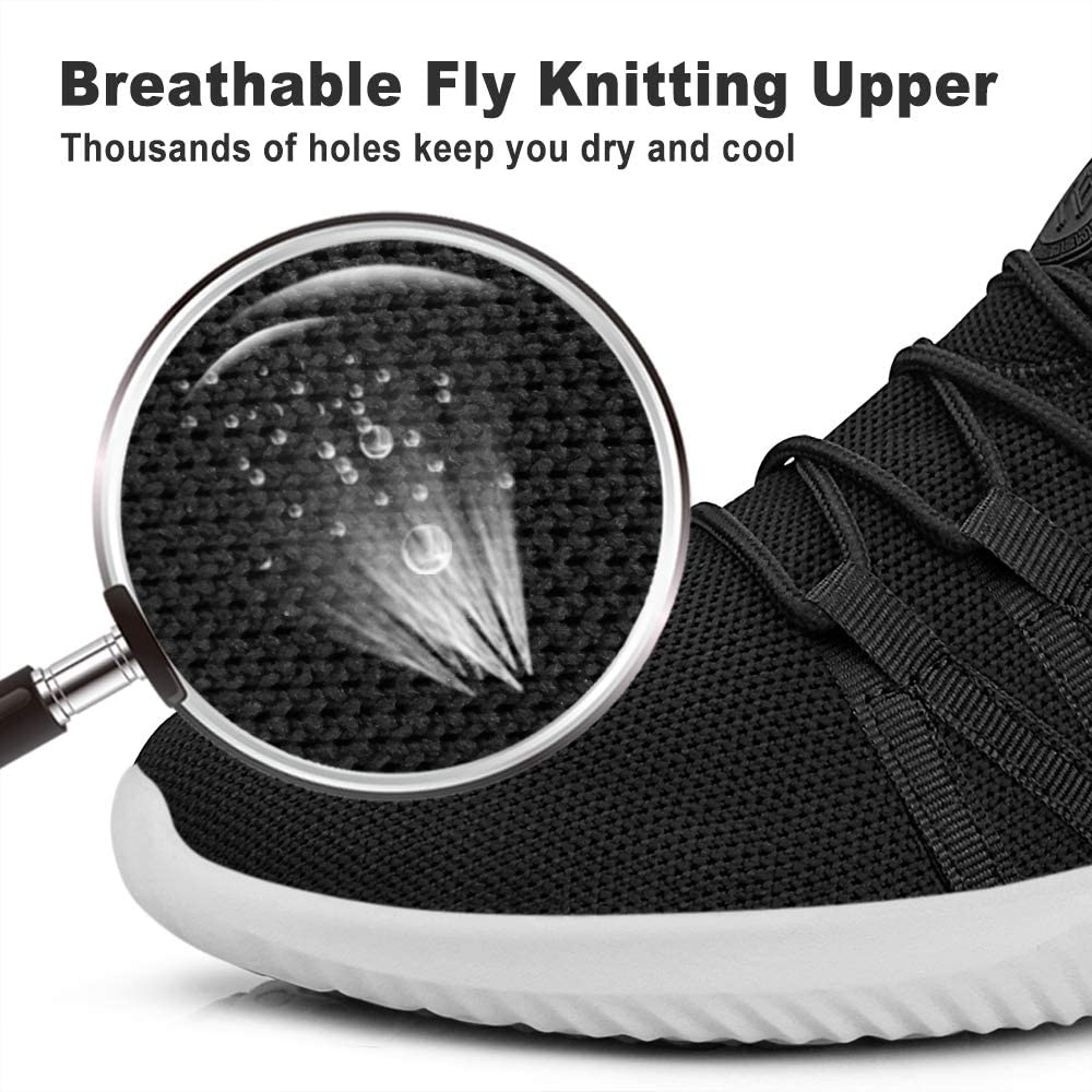 Feethit Mens Slip On Running Shoes Breathable Lightweight Comfortable Fashion Non Slip Sneakers for Men