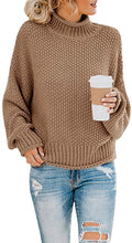 
                        
                          画像をギャラリービューアに読み込む, Saodimallsu Womens Turtleneck Oversized Sweaters Batwing Long Sleeve Pullover Loose Chunky Knit Jumper - JOY2ESpree
                        
                      