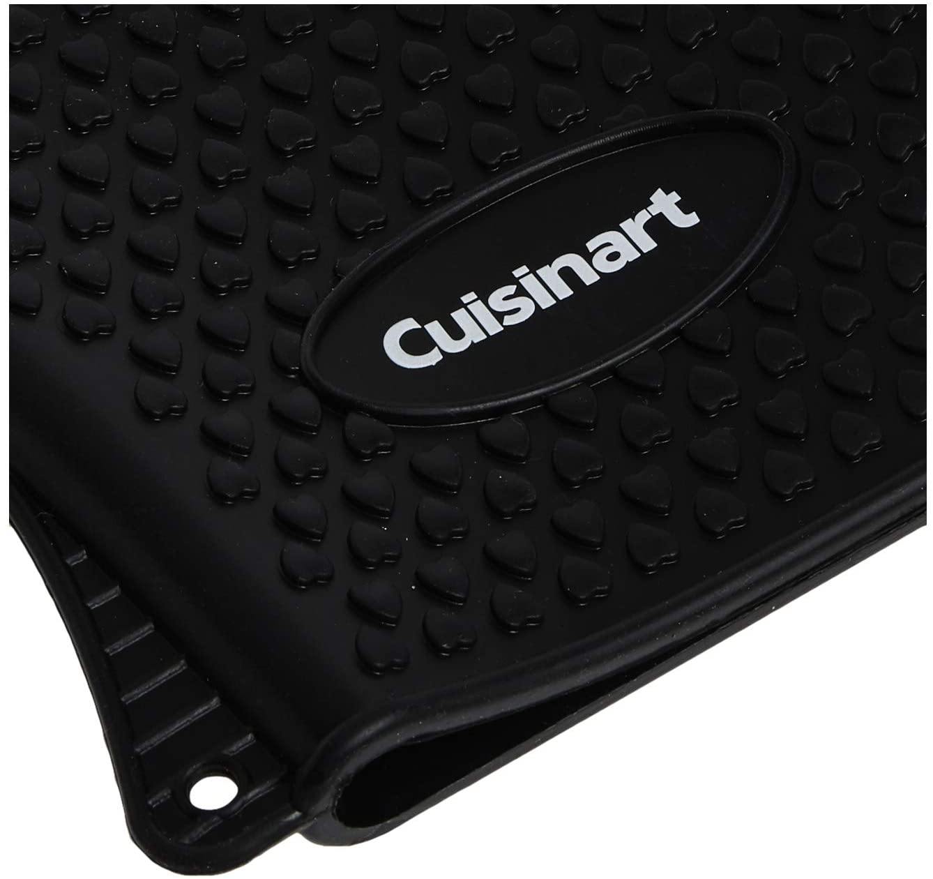 Cuisinart CGM-520 Heat Resistant Silicone Gloves, Black (2-Pack) - JOY2ESpree