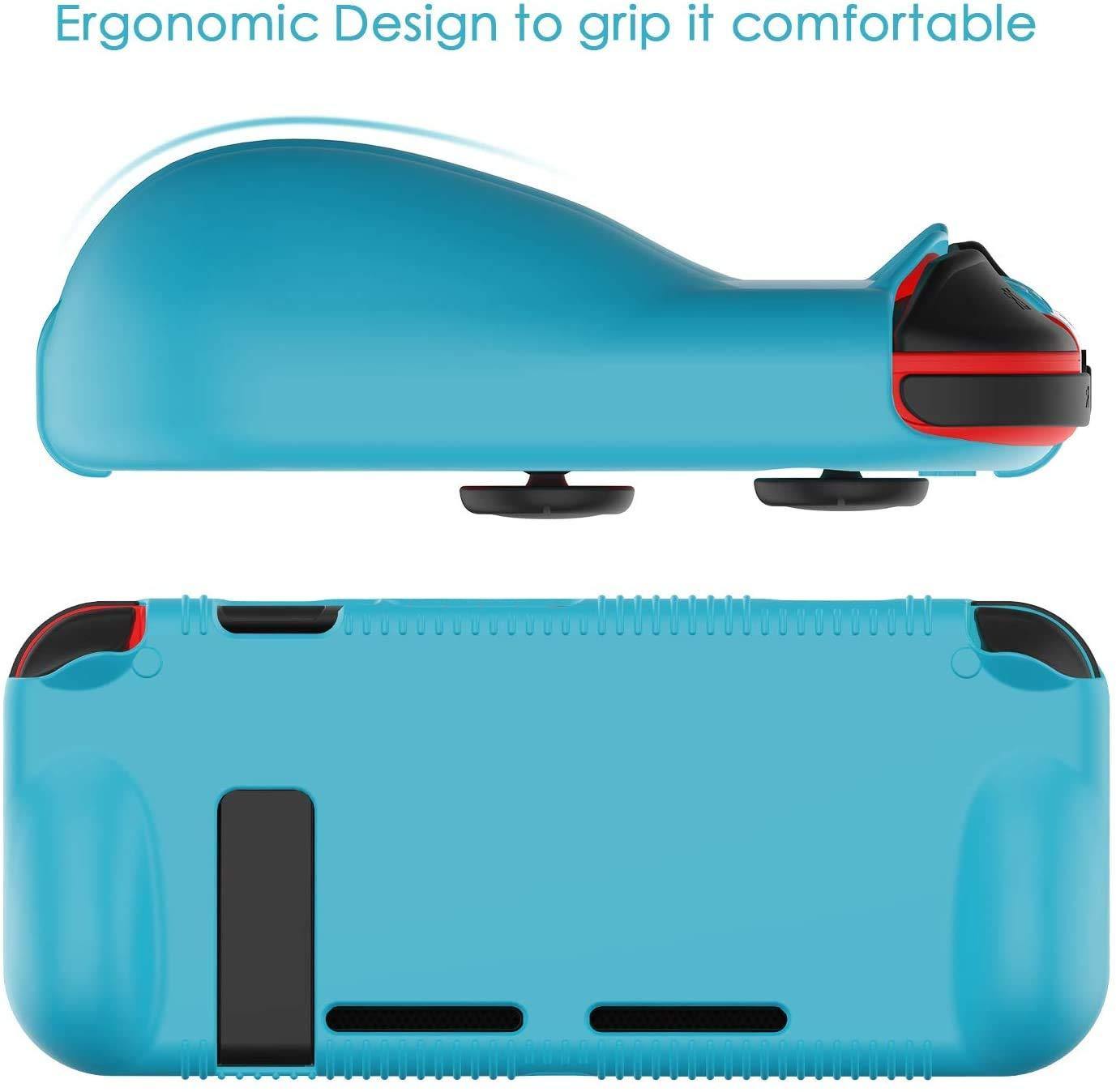 Semeving for Nintendo Switch Case,Soft Protective Case with Ergonomic Grip Design,Shock-Absorption&Anti-Scratch (Red) - JOY2ESpree