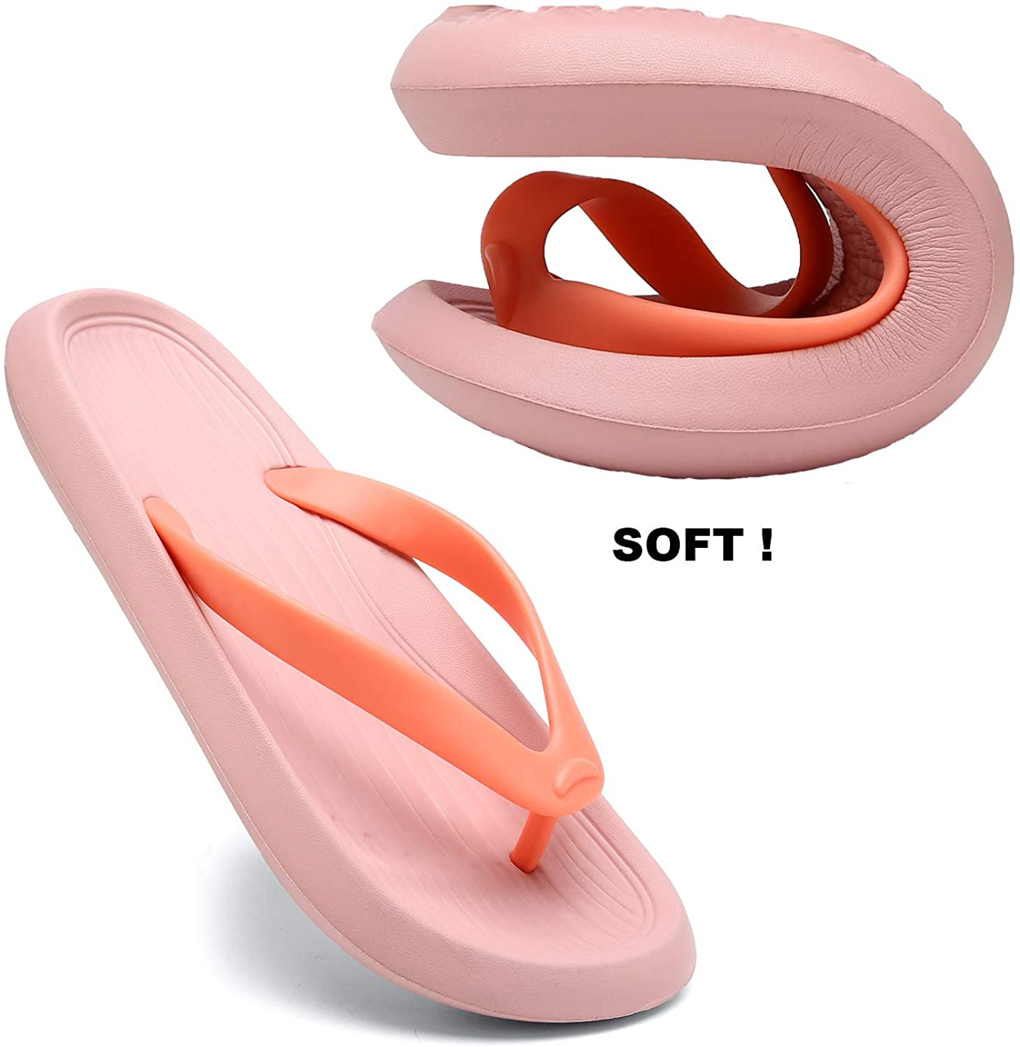 ChayChax Men’s Women’s Flip Flops Lightweight Thong Sandals Summer Beach Pool Shower Slippers