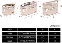 
                        
                          Cargar imagen en el visor de la galería, iN. Purse Organizer Insert with zipper Nylon fabric for women Handbags &amp; Totebag
                        
                      
