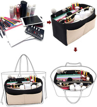 
                        
                          Cargar imagen en el visor de la galería, Felt Purse Bag Organizer Insert with zipper Bag Tote Shaper Fit Speedy Neverfull MM GM
                        
                      