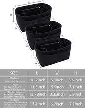 
                        
                          Cargar imagen en el visor de la galería, Felt Purse Organizer Insert Zipper Pocket with Two Removeable Bottle Holder
                        
                      