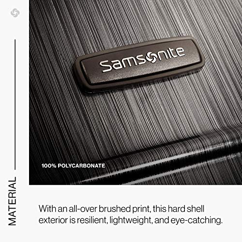 Samsonite Winfield 2 Hardside Expandable Luggage with Spinner Wheels, Charcoal, Checked-Large 28-Inch