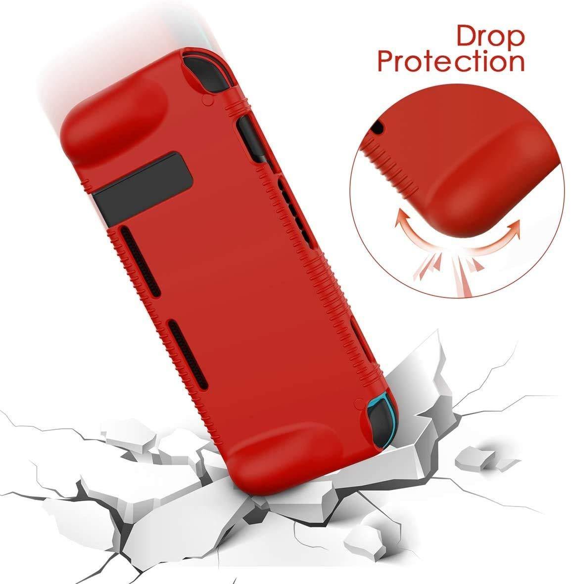 Semeving for Nintendo Switch Case with Tempered Glass Screen Protector for Boy/Girl/Men/Woman/Kids(Black with Screen Protector) … - JOY2ESpree
