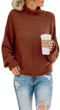 
                        
                          画像をギャラリービューアに読み込む, Saodimallsu Womens Turtleneck Oversized Sweaters Batwing Long Sleeve Pullover Loose Chunky Knit Jumper - JOY2ESpree
                        
                      