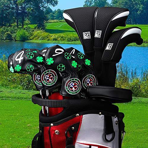 Golf Iron Head Covers 11Pcs Golf Club Protector Lucky Clover for Titleist Callaway Taylormade - JOY2ESpree