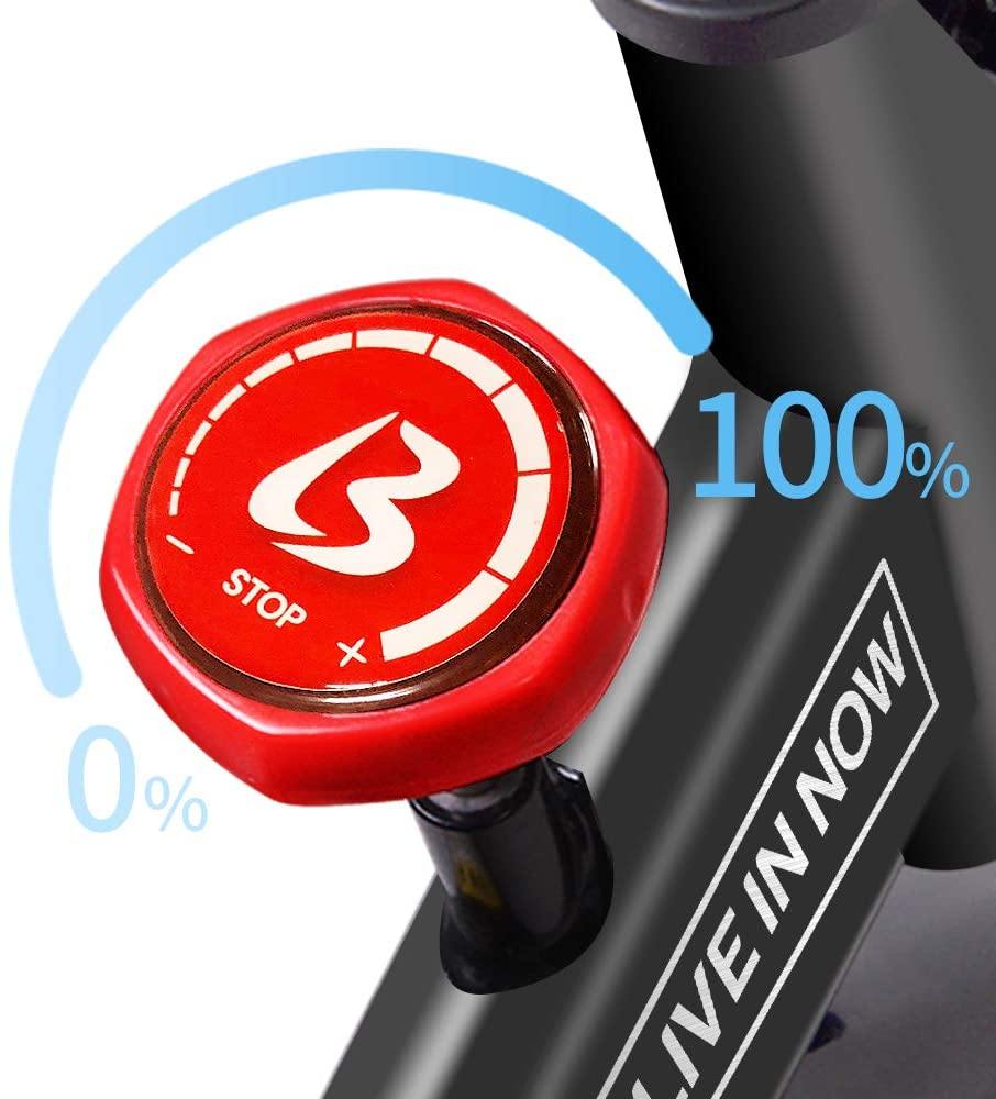 Pooboo Indoor Cycling Bike Belt Drive Exercise Bike Stationary with Comfortable Seat Cushion, Tablet Holder and LCD Monitor for Home Workout - JOY2ESpree