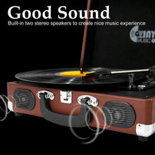 
                        
                          將圖片載入圖庫檢視器 Retro Record Player for 33/45/78 RPM Vinyl Records,Bluetooth Belt-Drive Turntable - JOY2ESpree
                        
                      