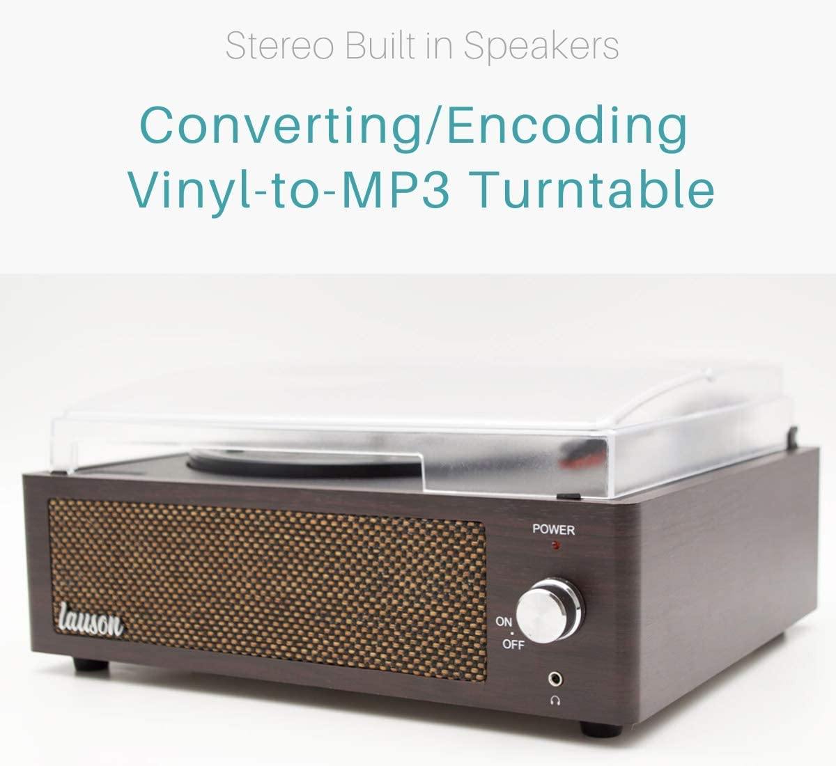 Record Player Turntable for Vinyl Records 3 Speed and USB Belt Driven Vinyl Record Player - JOY2ESpree