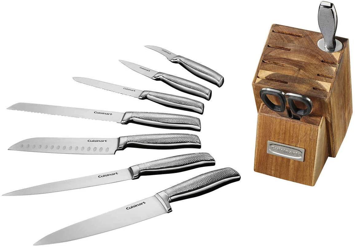 Cuisinart C77SS-15P Graphix Collection 15-Piece Cutlery Knife Block Set, Stainless Steel - JOY2ESpree