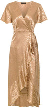 
                        
                          Load image into Gallery viewer, Miessial Women's Summer Chiffon V Neck Ruffle Maxi Dress Polka Dot Long Beach Wrap Dress
                        
                      