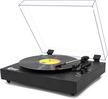 
                        
                          將圖片載入圖庫檢視器 Retro Record Player for 33/45/78 RPM Vinyl Records,Bluetooth Belt-Drive Turntable - JOY2ESpree
                        
                      