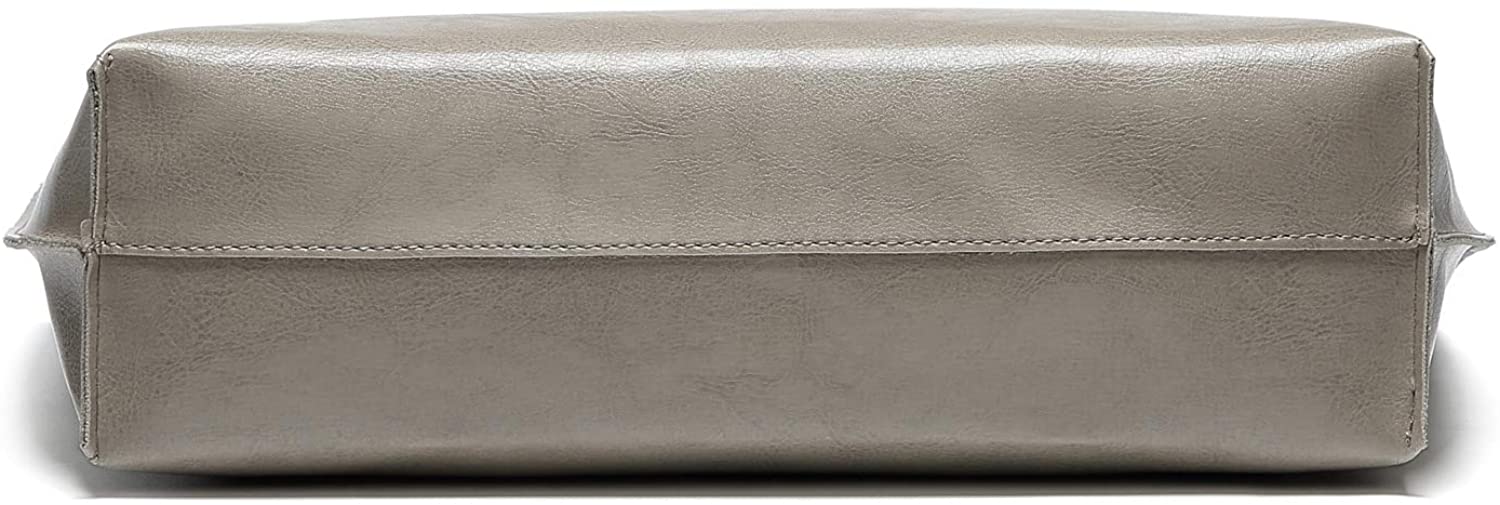 Women's Soft Faux Leather Tote Shoulder Bag from Dreubea, Big Capacity Tassel Handbag