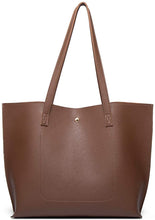 
                        
                          將圖片載入圖庫檢視器 Women's Soft Faux Leather Tote Shoulder Bag from Dreubea, Big Capacity Tassel Handbag
                        
                      