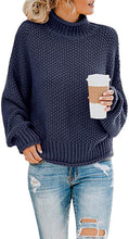 
                        
                          画像をギャラリービューアに読み込む, Saodimallsu Womens Turtleneck Oversized Sweaters Batwing Long Sleeve Pullover Loose Chunky Knit Jumper - JOY2ESpree
                        
                      