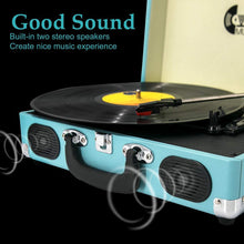 
                        
                          Muat gambar ke penampil Galeri, Retro Record Player for 33/45/78 RPM Vinyl Records,Bluetooth Belt-Drive Turntable - JOY2ESpree
                        
                      