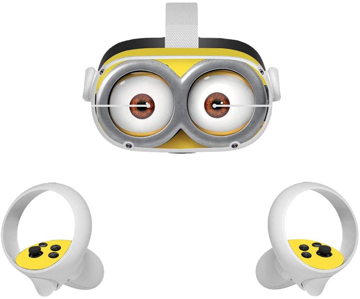 Vinyl Decal Stickers Skin for Oculus Quest 2 VR Headset and Controller, Virtual Reality Protective Decal Accessories (Cute Little Yellow) - JOY2ESpree