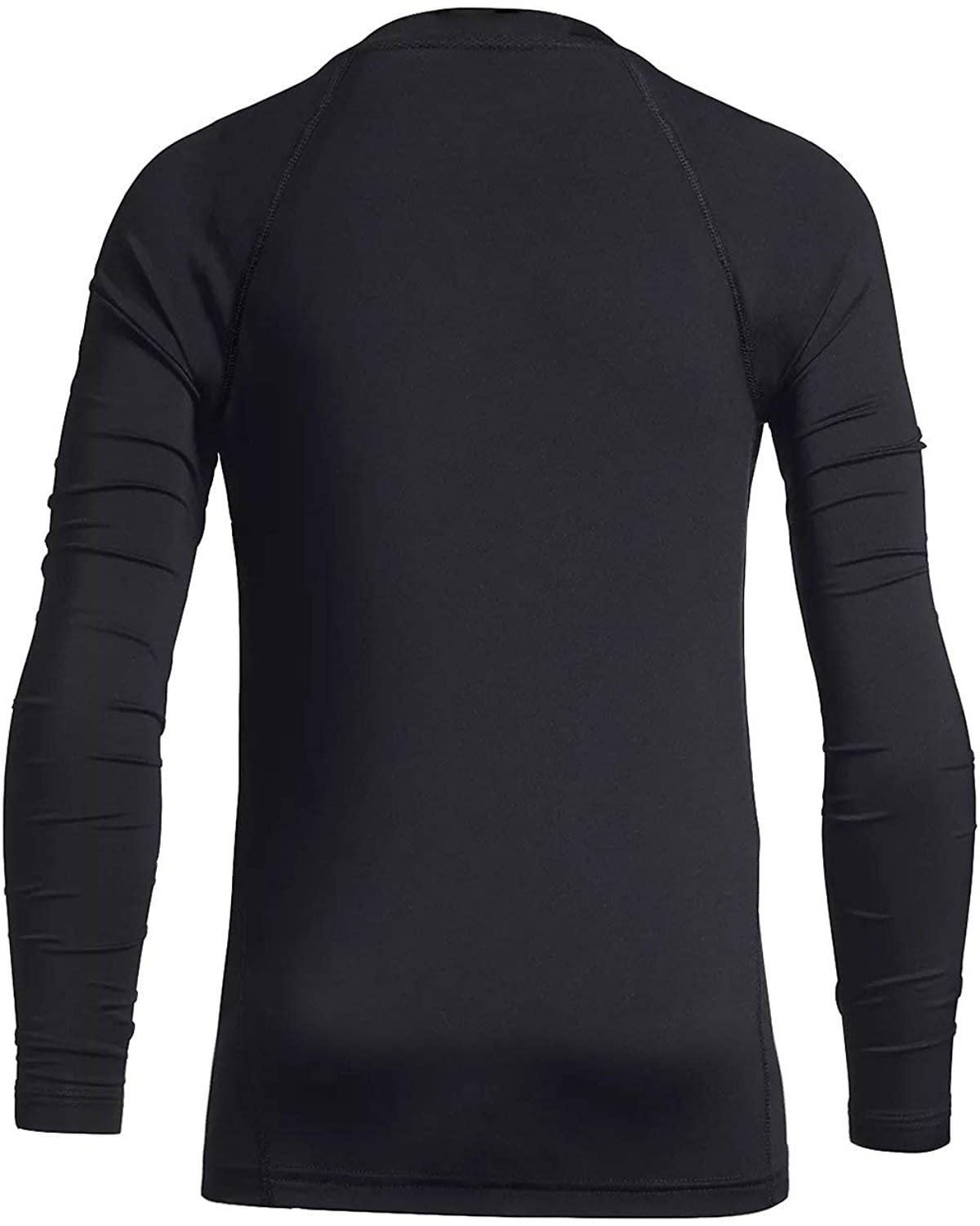 BALEAF Youth Boys'/Girls' Thermal Compression Sports Shirts Long Sleeve Fleece Base Layer Crew Neck